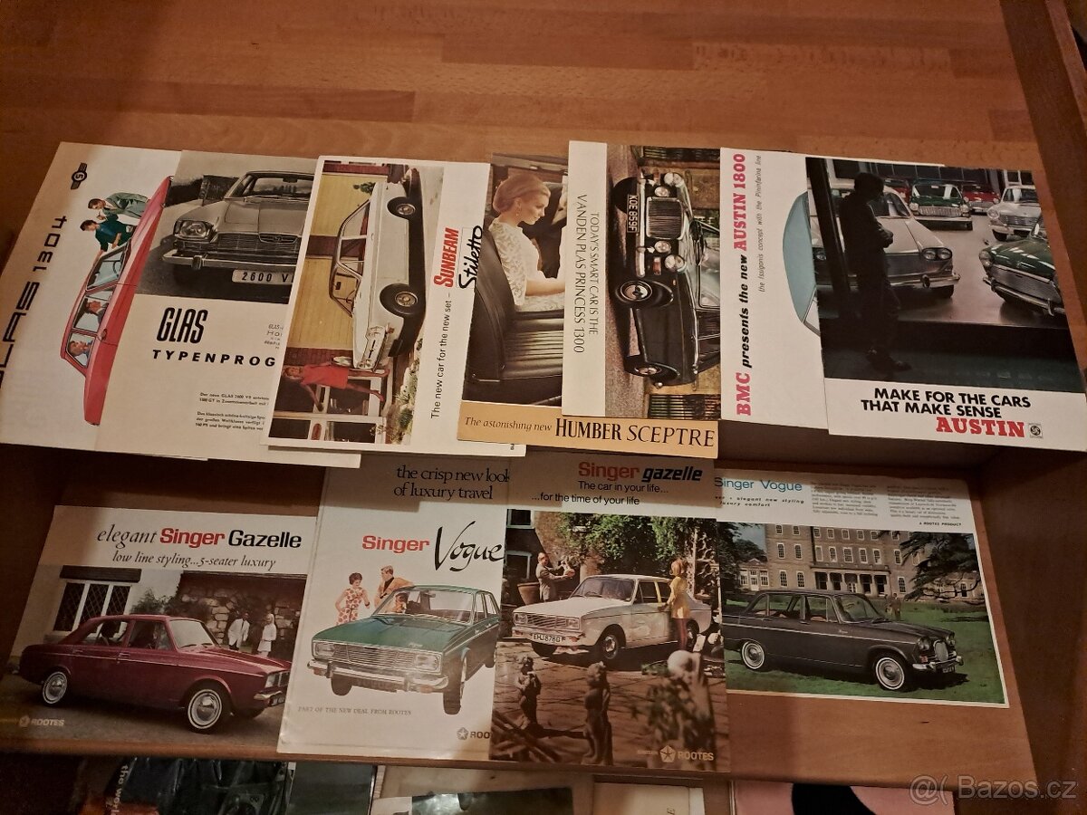 Prodám dobové prospekty aut GB - 14