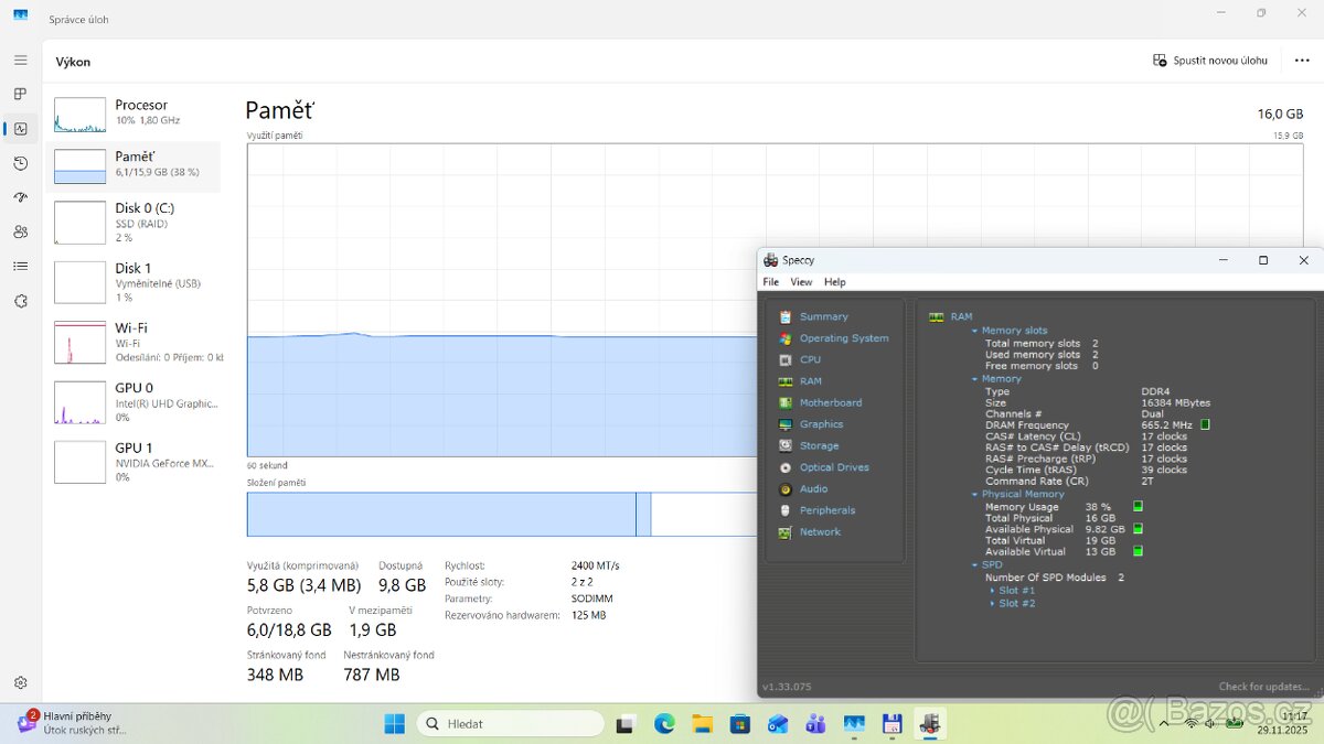 Dell 3500/15,6“/I7 8565U/SSD NVMe256GB/RAM16GB/GF MX130 - 14