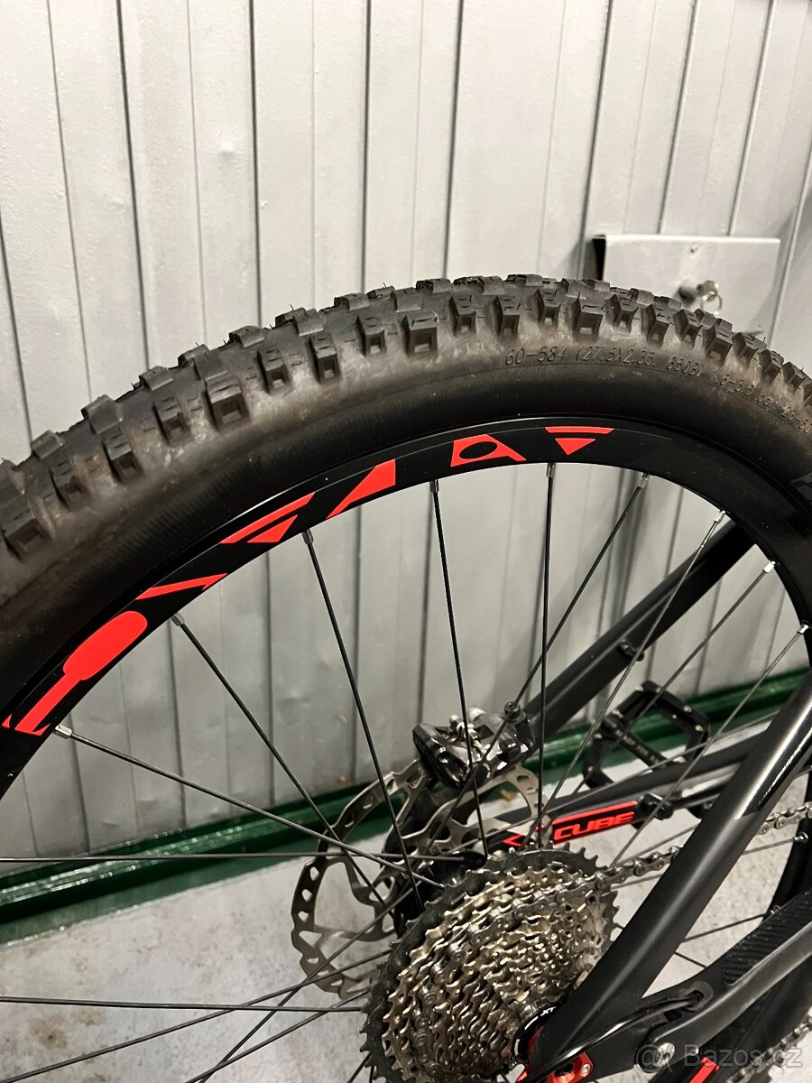 Carbonové kolo CUBE STEREO 140 C:62 Race 27,5 TOP STAV - 14