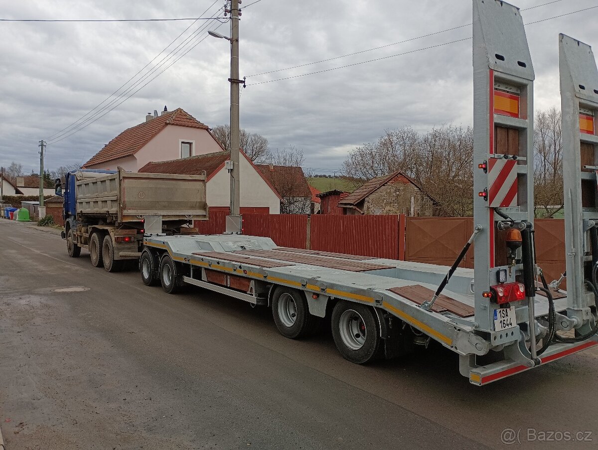 SLEVA přepravník strojů podvalník vlek točnicový - 14