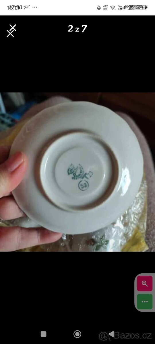 Porcelánové retro sady mix - 14