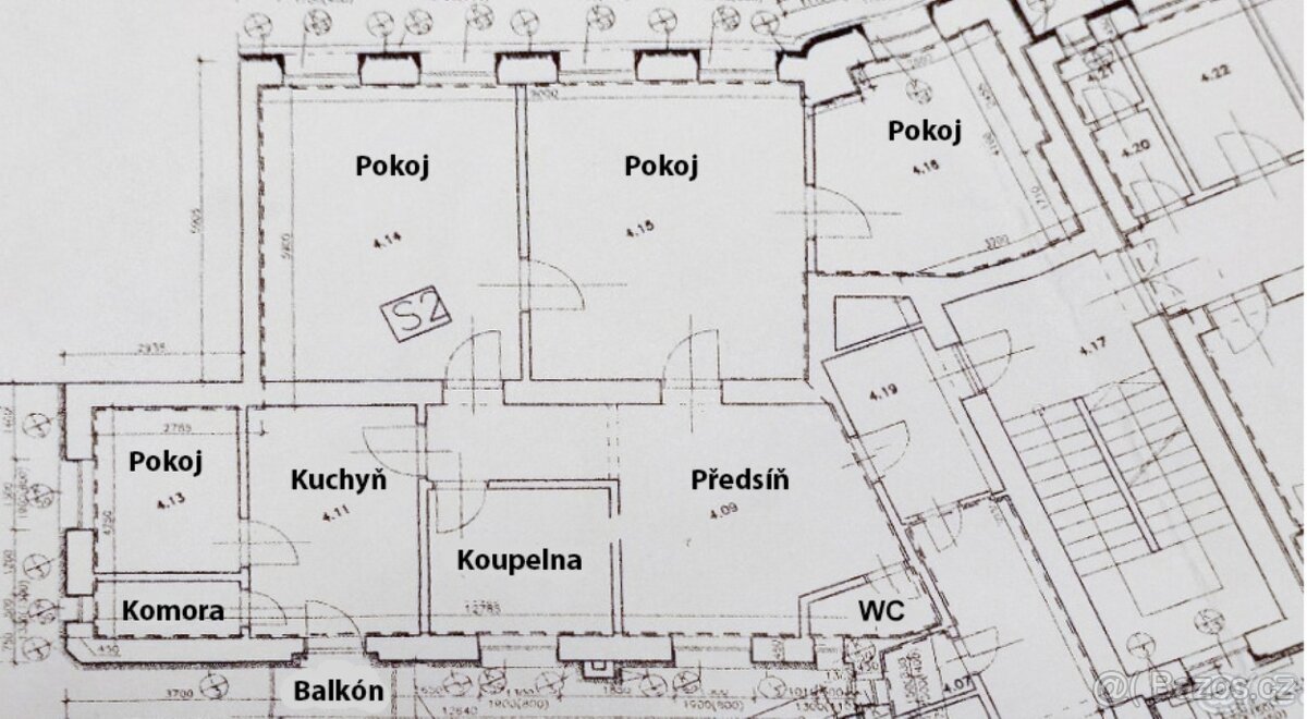 Prodej družstevního bytu 4+1,115 m2 - 14