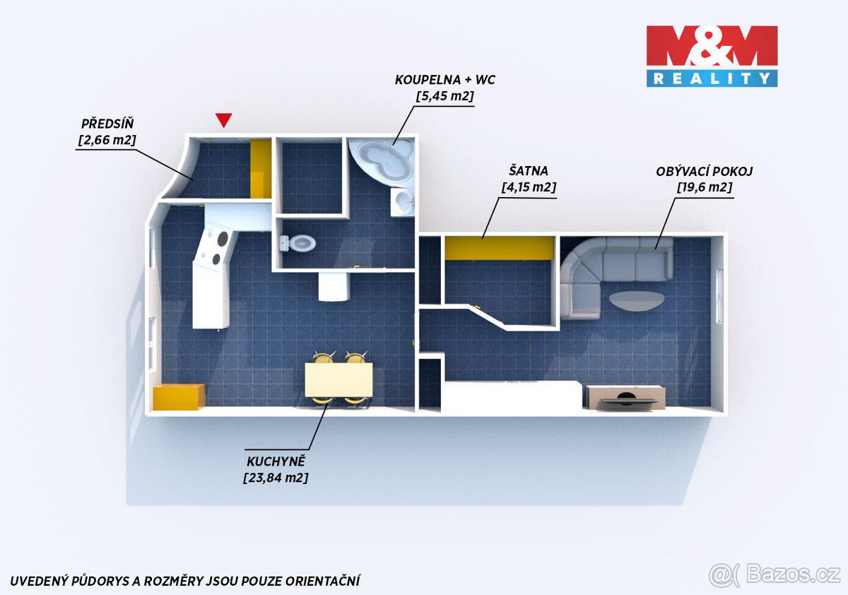 Prodej bytu 2+kk, 57 m², Plzeň, ul. Vrchlického - 14