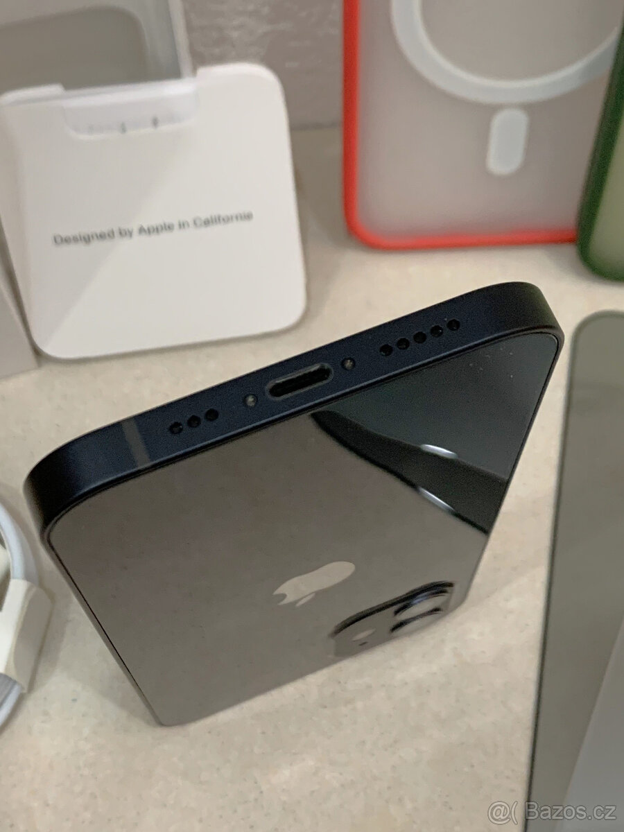 🍏 Apple iPhone 12 128GB - Black (12m. ZÁRUKA) + MEGA DÁRK - 14