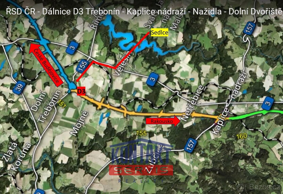 Prodej pozemků pro bydlení, 1254 m² - Svatý Jan nad Malší - - 14