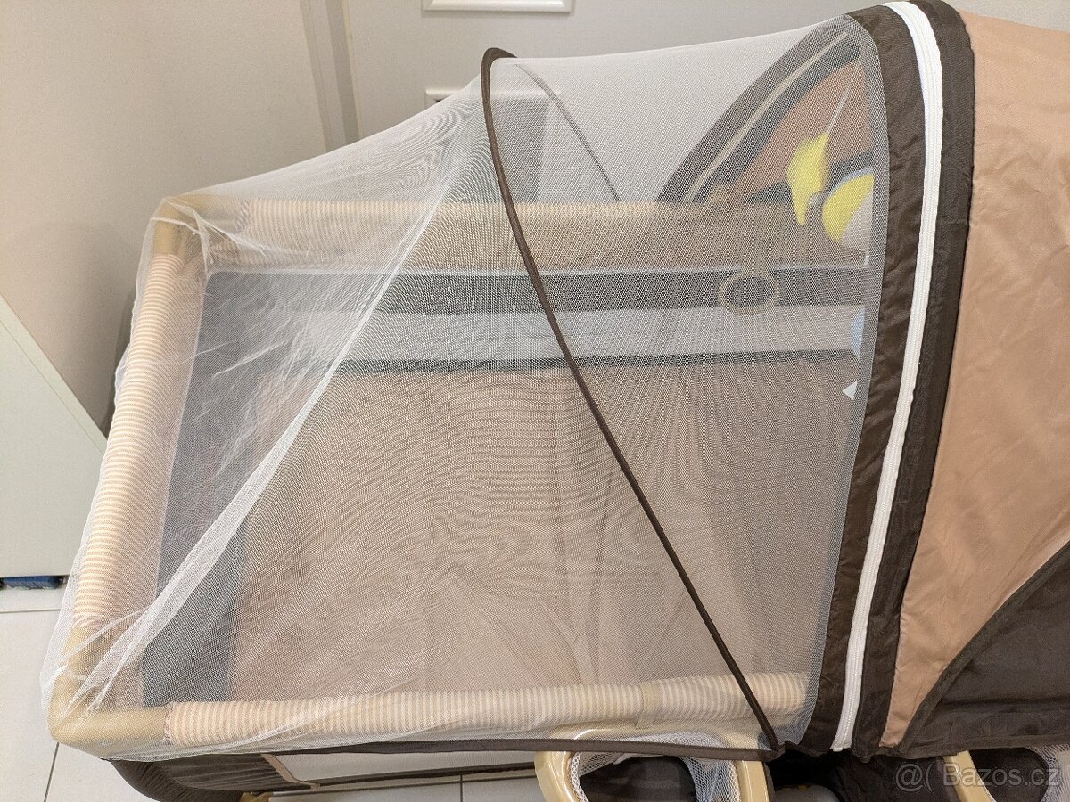 Cestovná postýlka Lionelo Sven Plus (hnědá) - 14