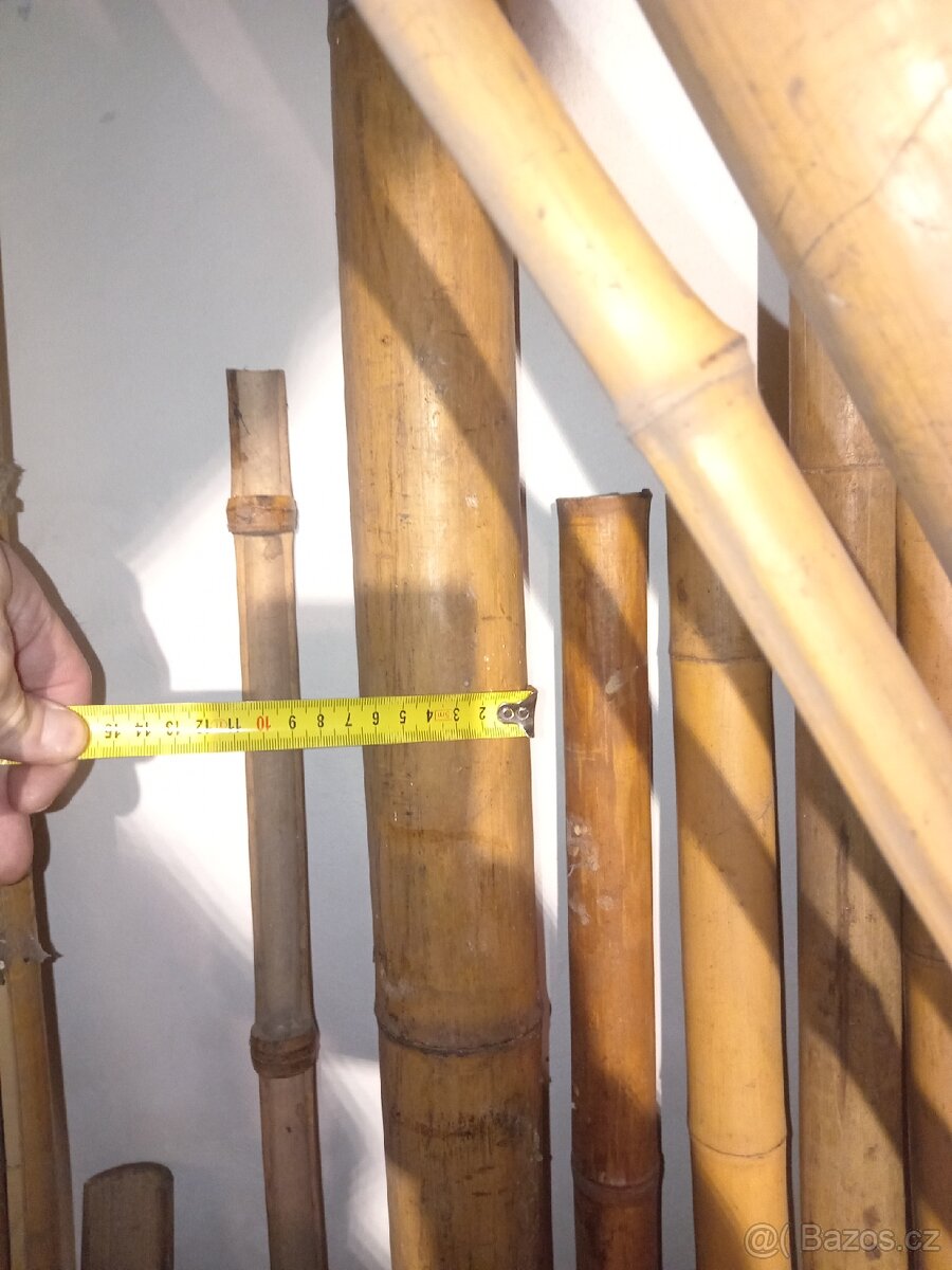 Bambus tyče mix, 1-3m, průměr 3-8cm - 14