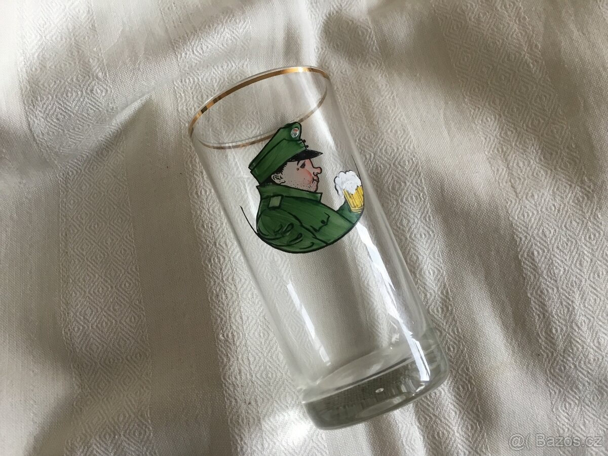 podtacky, sklenice Hostyn, sklenice se Svejkem, odlivky - 14
