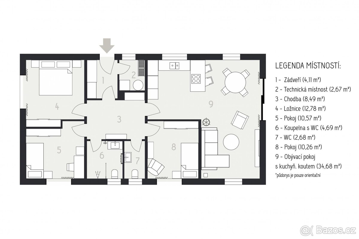Prodej, rodinný dům 4+kk, Přepychy, okr. Pardubice - 14