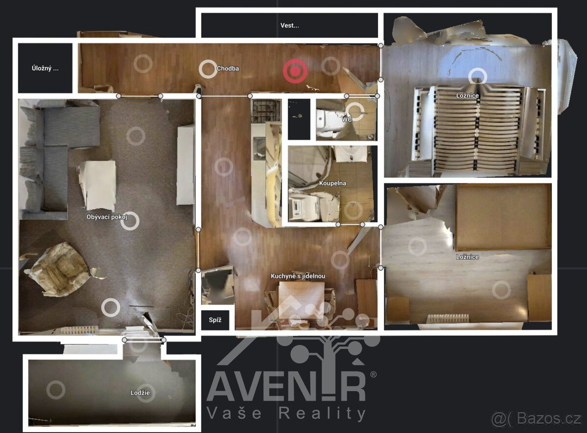 Pronájem byty 3+1, 65 m² - Zlín - Prštné, ev.č. 69460 - 14