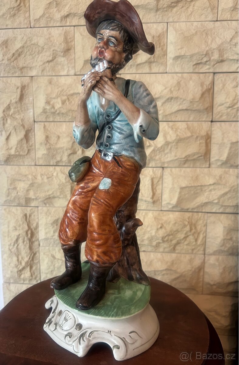 Porcelánová italská soška Capodimonte,značená 37cm - 14