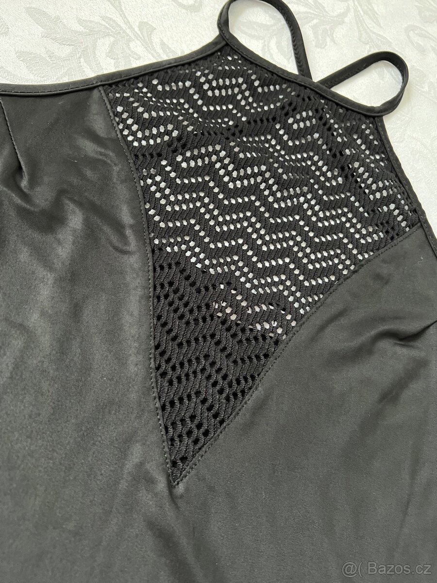 Hypnotic - dáms. černé dl. šaty s rozparky – M/L? - 14