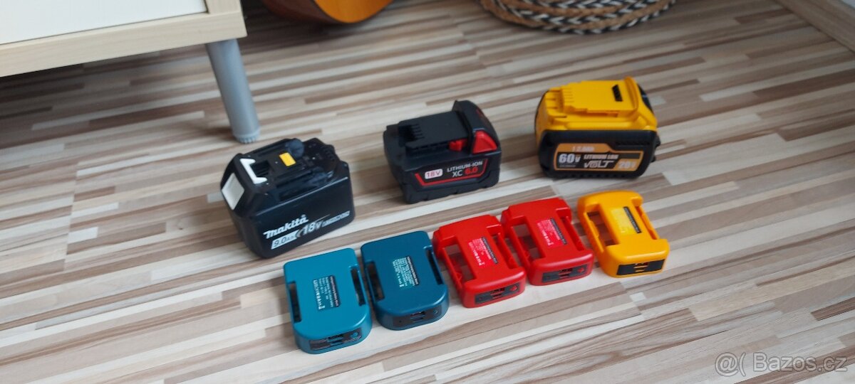 Powerbanka,pro Aku Milwaukee,DeWALT,Makita 18V-USB+C - 14
