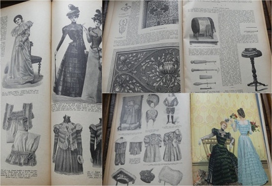 Nové Pařížské módy, svázaný ročník 1898, starý módní časopis - 14