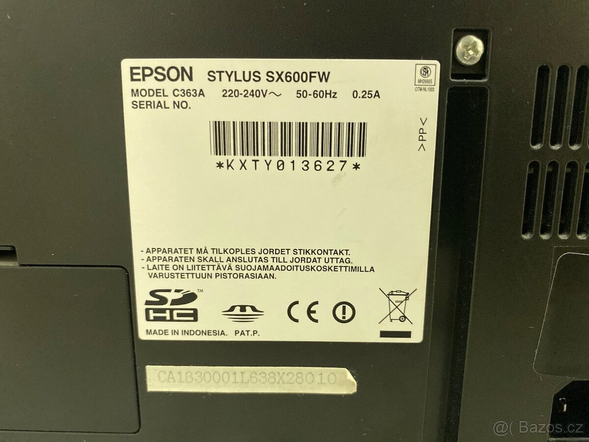 Tiskárna Epson Stylus SX600FW - 14