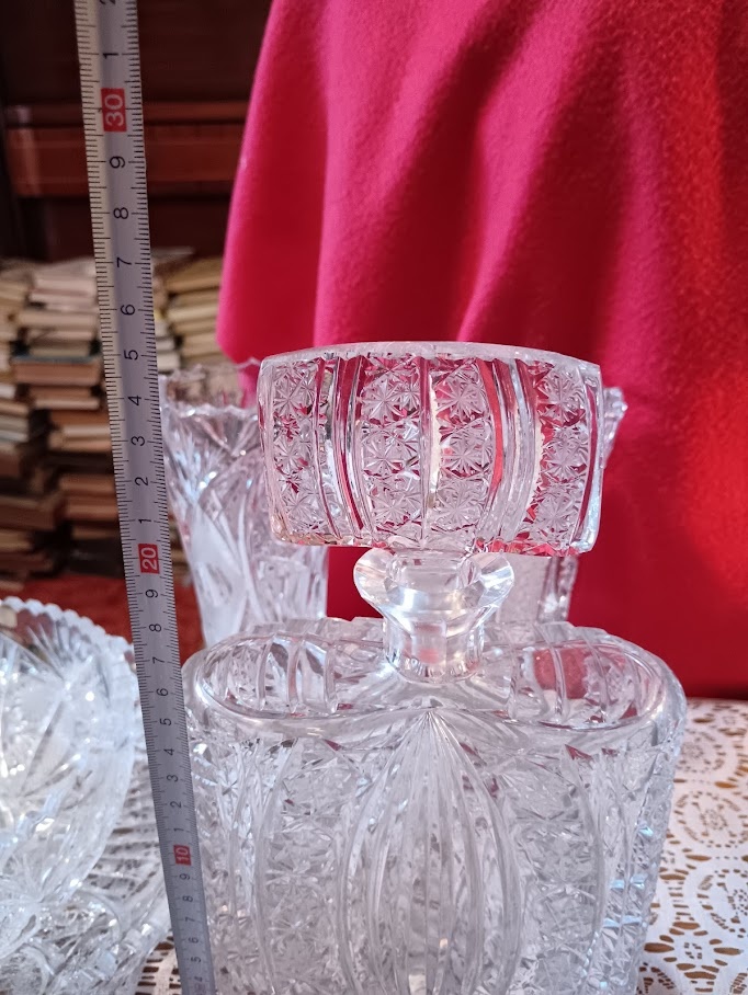 Obrovský set broušeného křišťálového skla (40+ ks) - 14