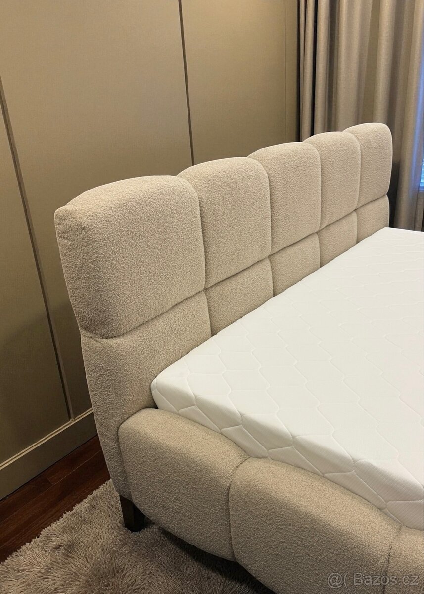 Manželská postel , uplne nový . Bezový | 180x200 - 14