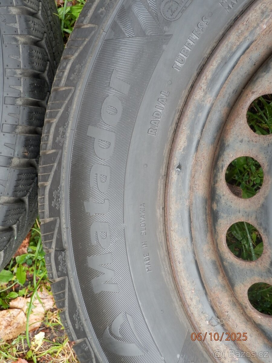 4xObutá zimní sada ŠKODA OCTAVIA 2 15tky. ET 47 195/65 R15 - 14