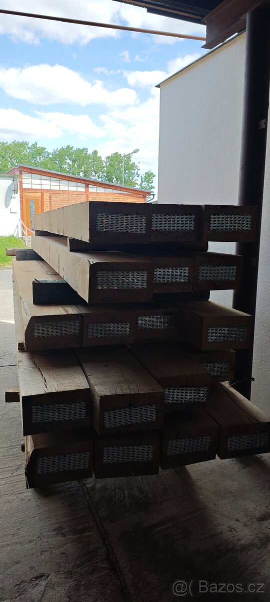 Dubové fošny, prkna, pražce a hranoly...přírodně sušené 15% - 14