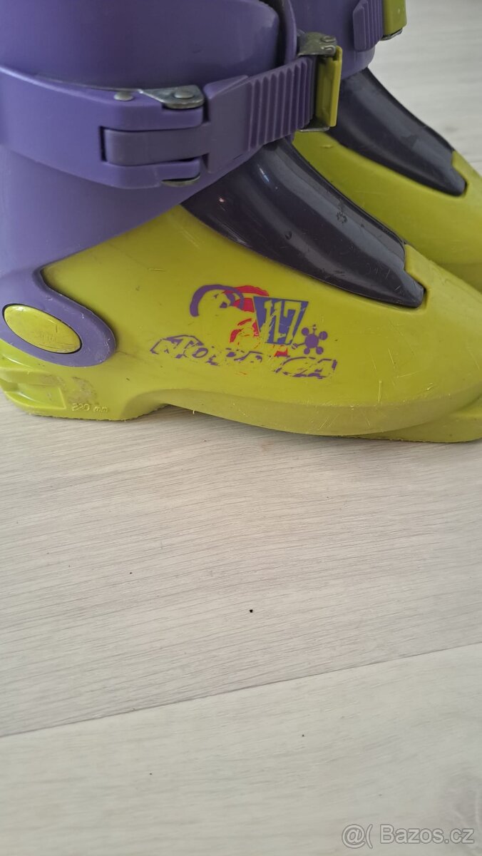 Dětské lyže Atomic + lyžáky Nordica + hůlky - 14