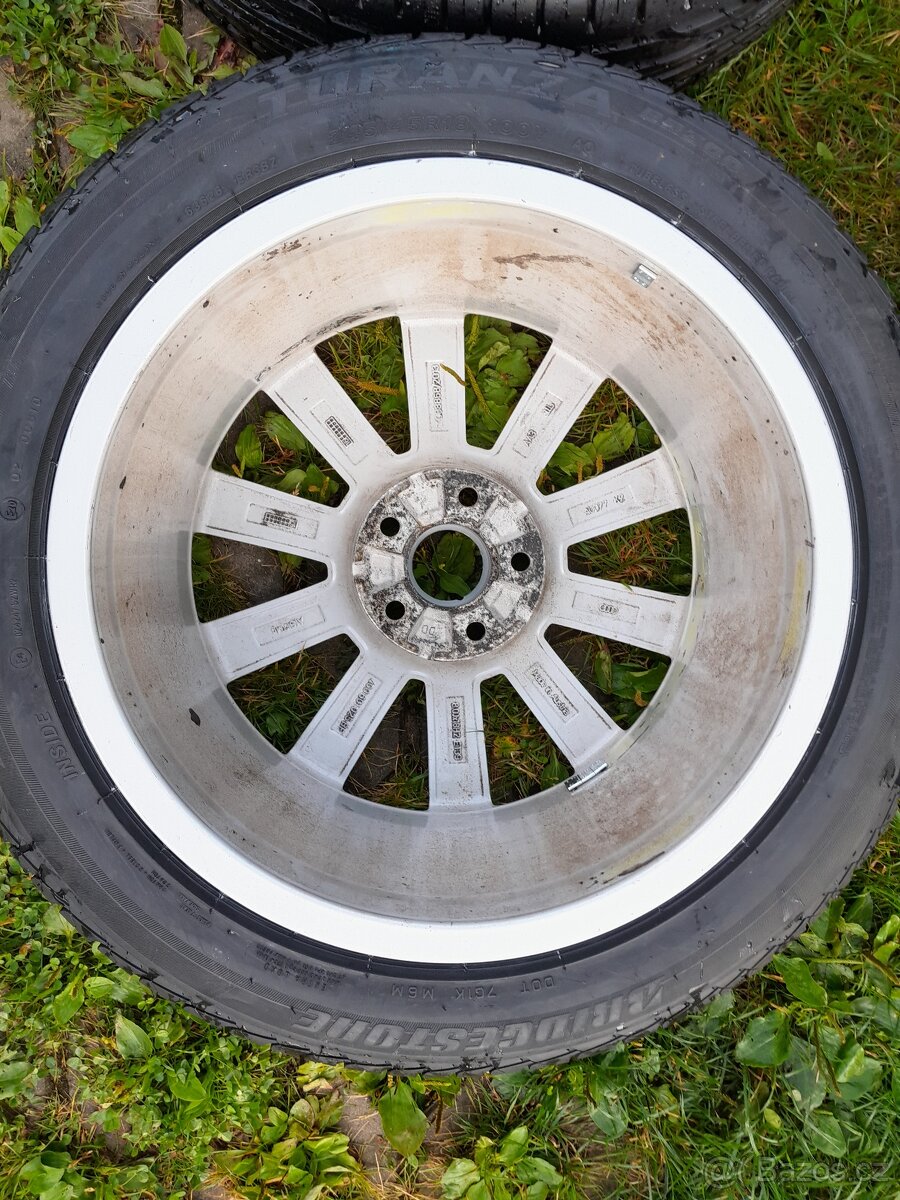 Disk originál Audi 18 palců, Bridgestone 2x nová - 14