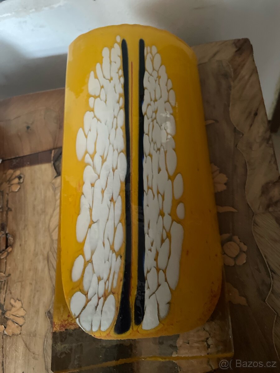 Luxusni české sklo, autorská váza- ŠKRDLOVICE - 14