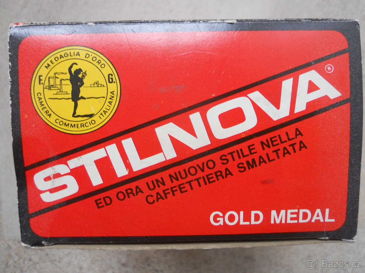 Retro moka konvička, nepoužitá, obal, návod, účtenka - 14