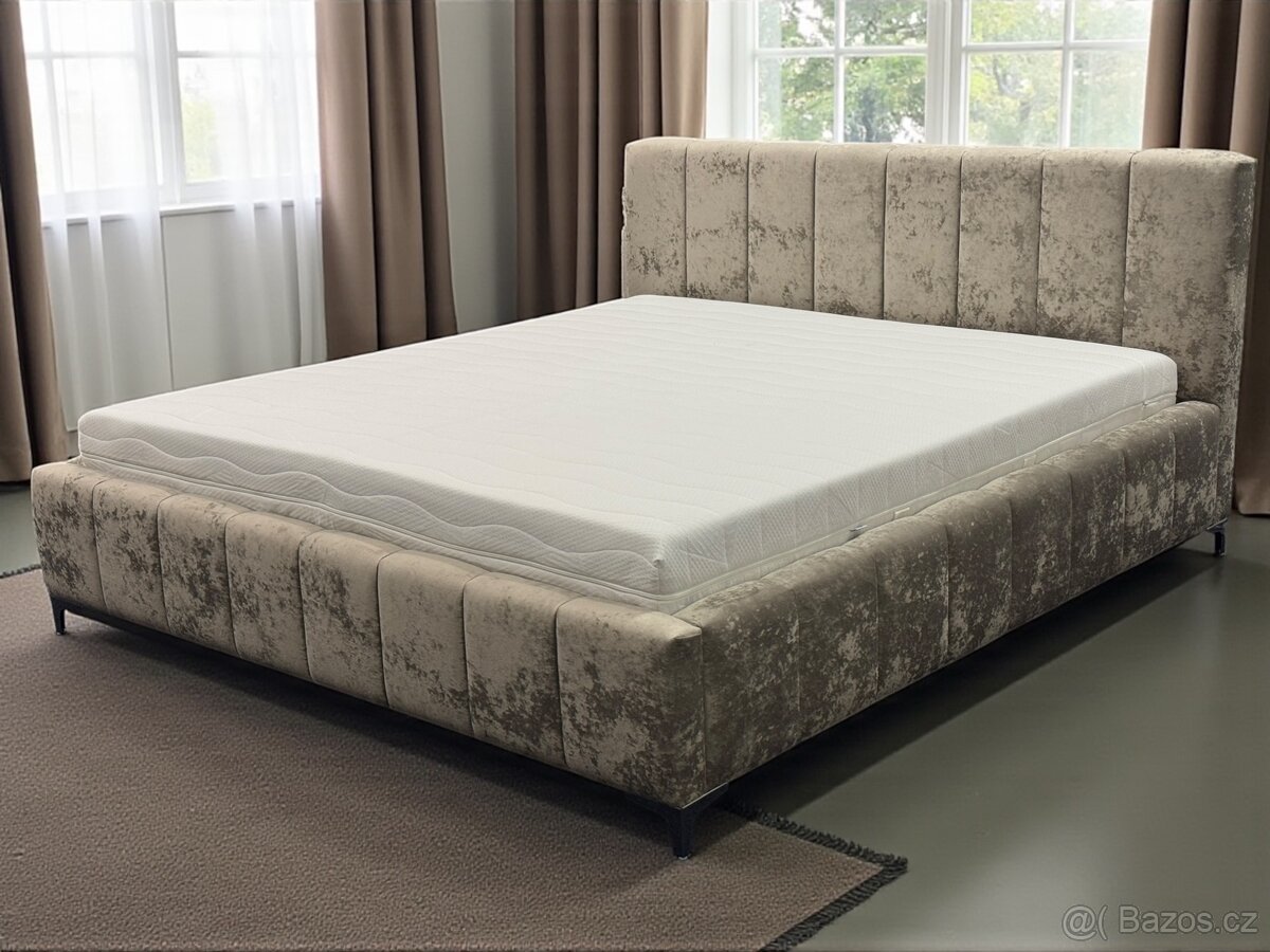 Manželská postel 180/200 a 160/200 úplně nové . - 14