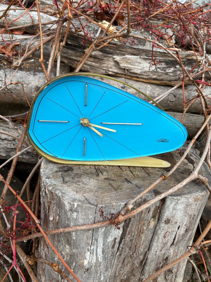 Hodiny Prim Brusel Modré "Kapka" - 14