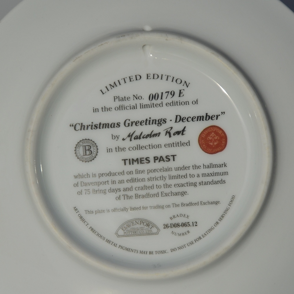 Vlaky 12 měsíců v roce -12 ks porcelánové talíře - 14