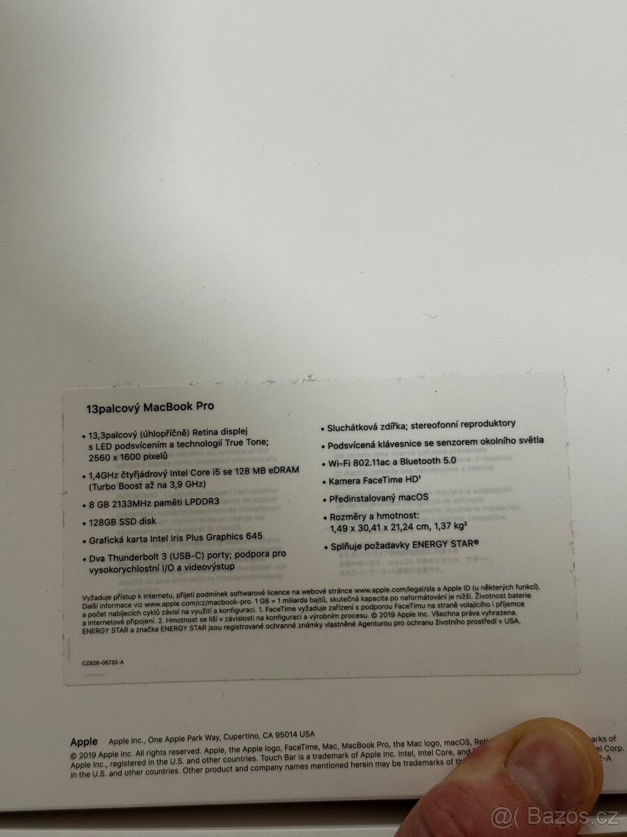 MacBook Pro 13” 2019 Touch Bar – TOP stav - 14