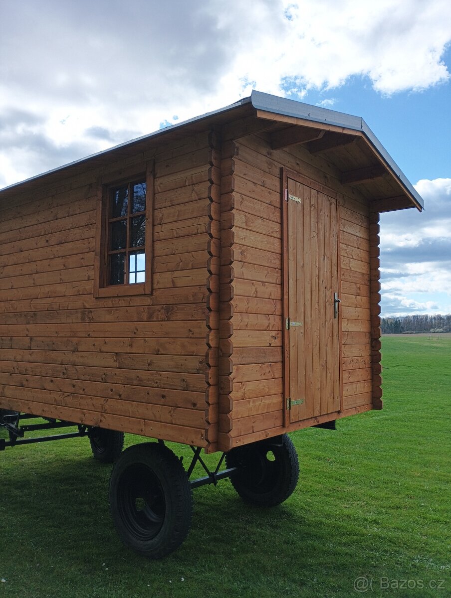 Zahradní domek na kolech, chatička, - 14