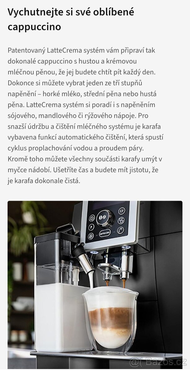 KÁVOVAR DELONGHI ECAM 23.463.B - PLNO AUTOMATICKÝ - 14