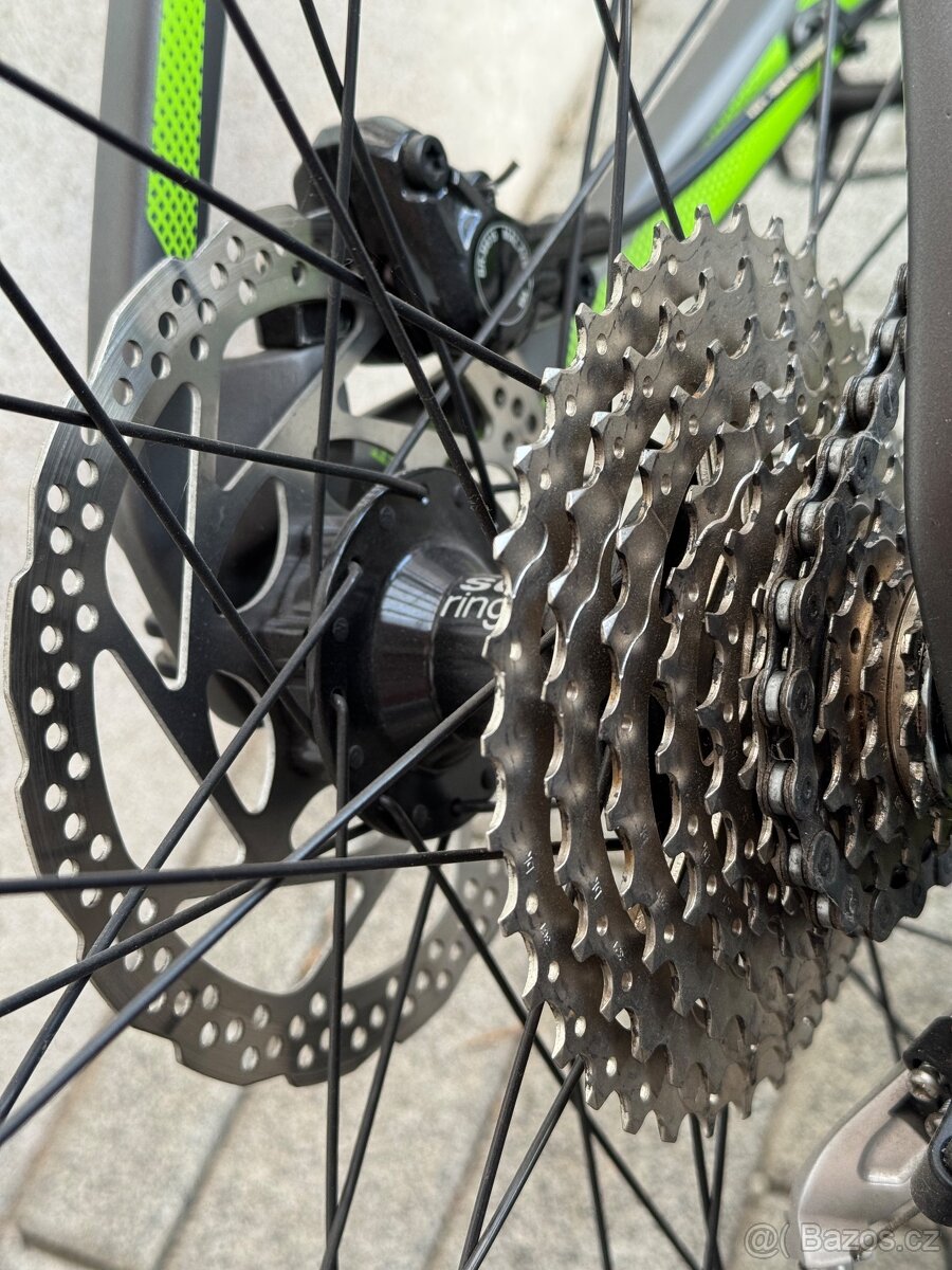 CUBE REACTION 27,5 lehčené 11,85Kg, CARBON, TOP STAV - 14