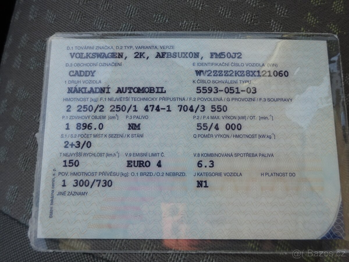 VW Caddy 1.9 TDI r.v.2008 (55 kw) Koupeno v ČR - 14