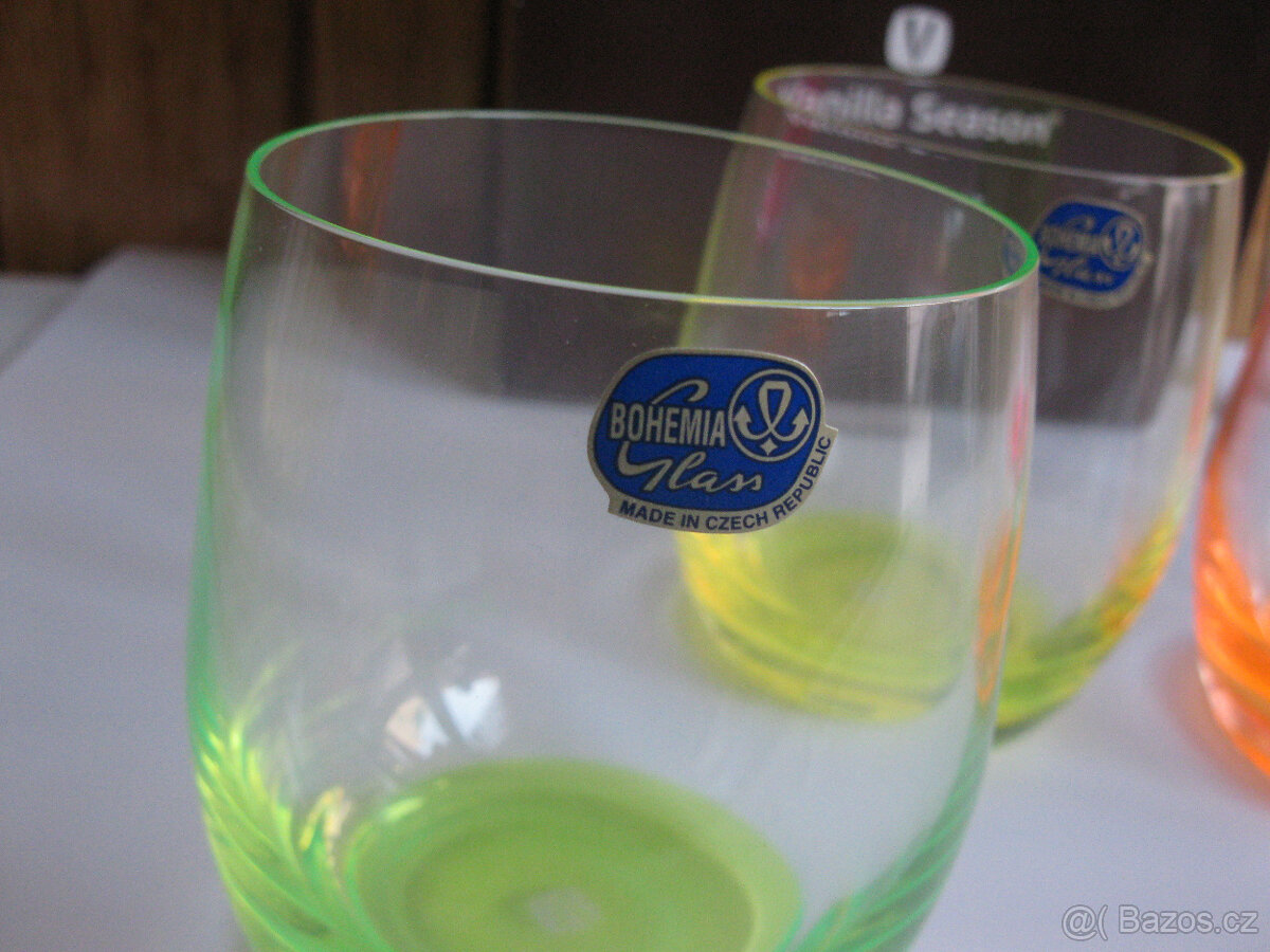 Originál broušené sklo,Bohemia skleničky - 14