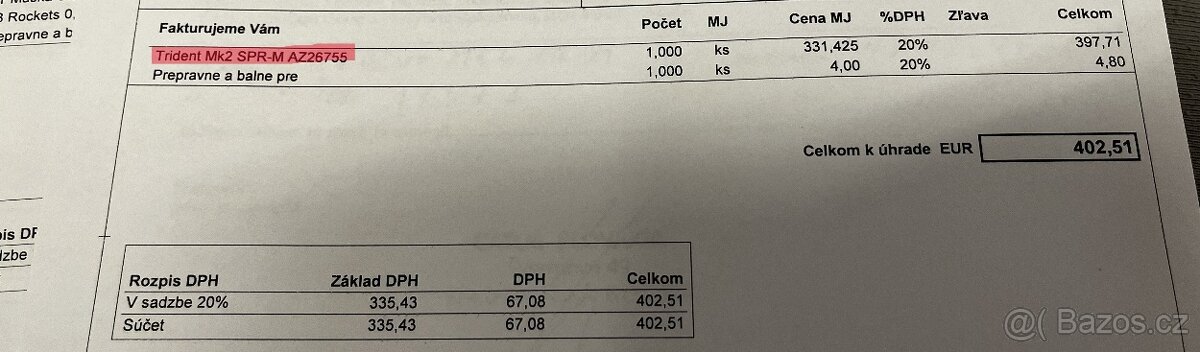 Airsoft zbraň KRYTAC M4 Trident Mk2 SPR - 14