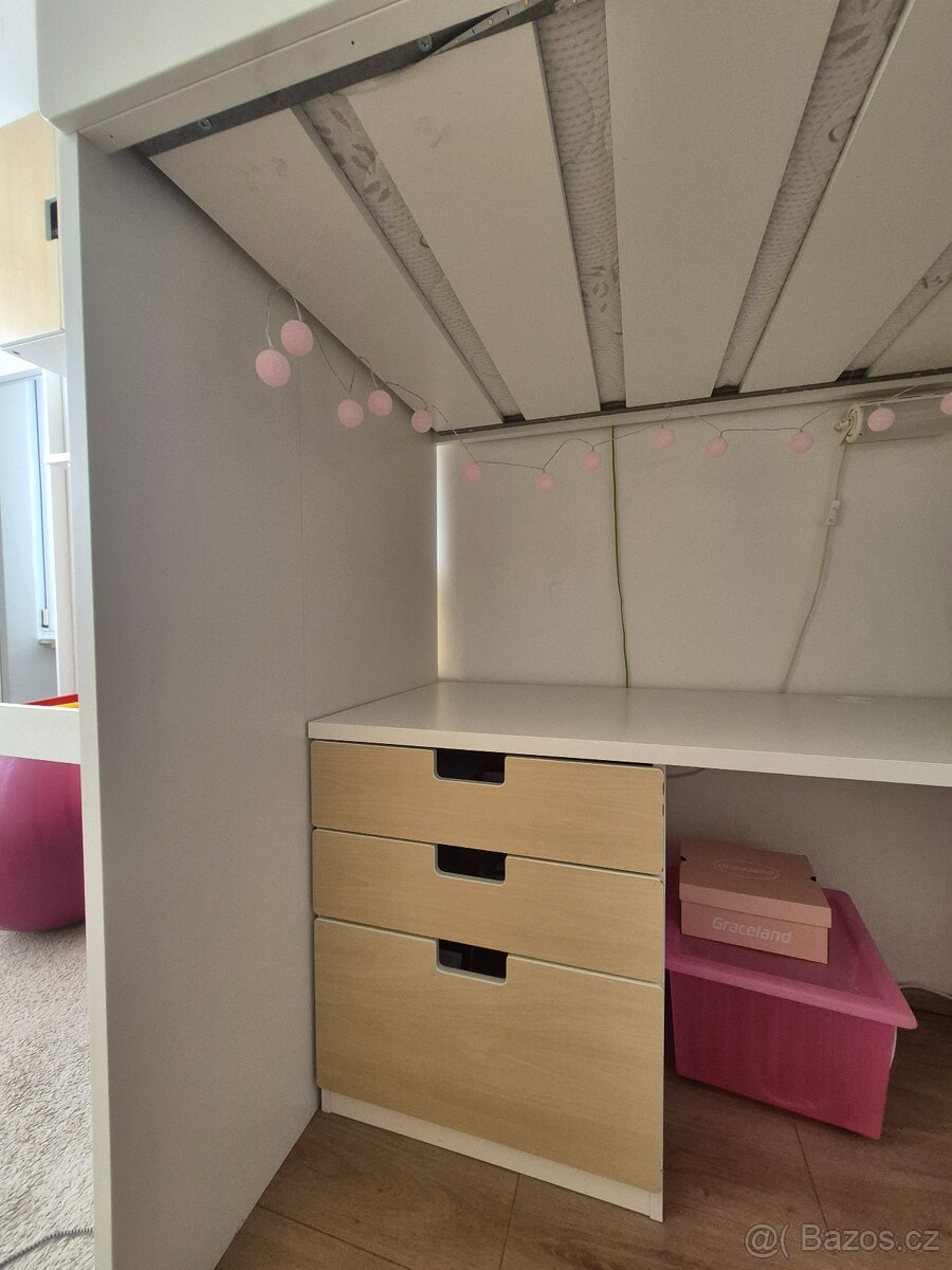 Dětská palanda s psacím stolem IKEA Samstad. - 14