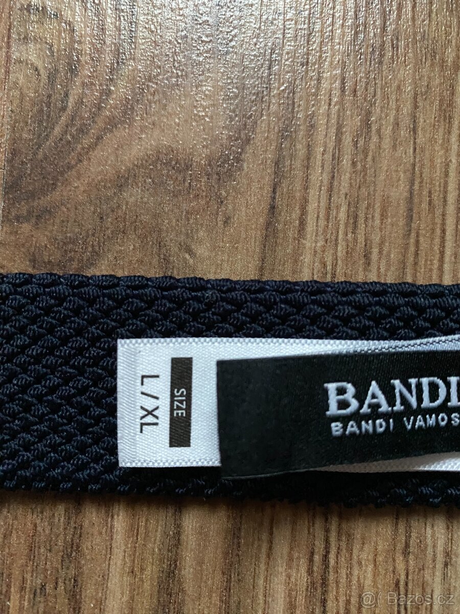 Nový pánský pružný opasek Bandi - modrý s pruhy, L/XL - 14