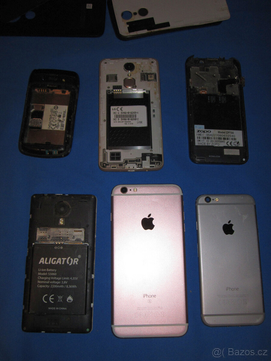 Mobily na díly, kryty, baterky - 14