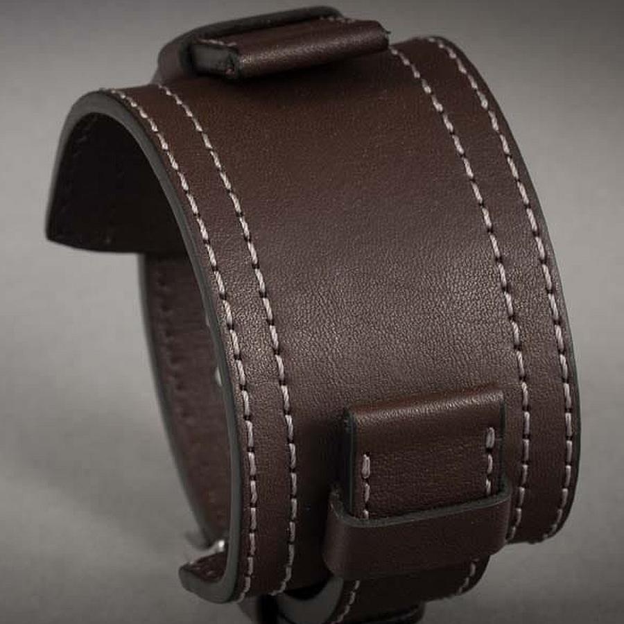 Kožený široký řemínek č.12 k hodinkám - 14