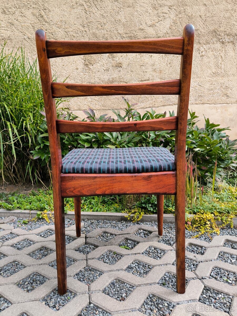 Retro dřevěné jídelní židle TON - Brusel 70. léta - 14