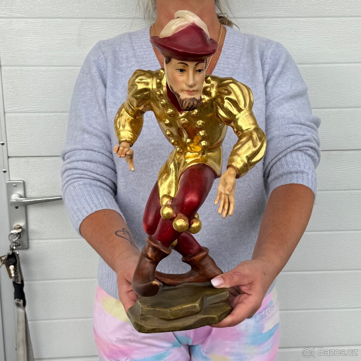 Souprava všech 10 soch Moriskentänzer velké dřevěné - 14