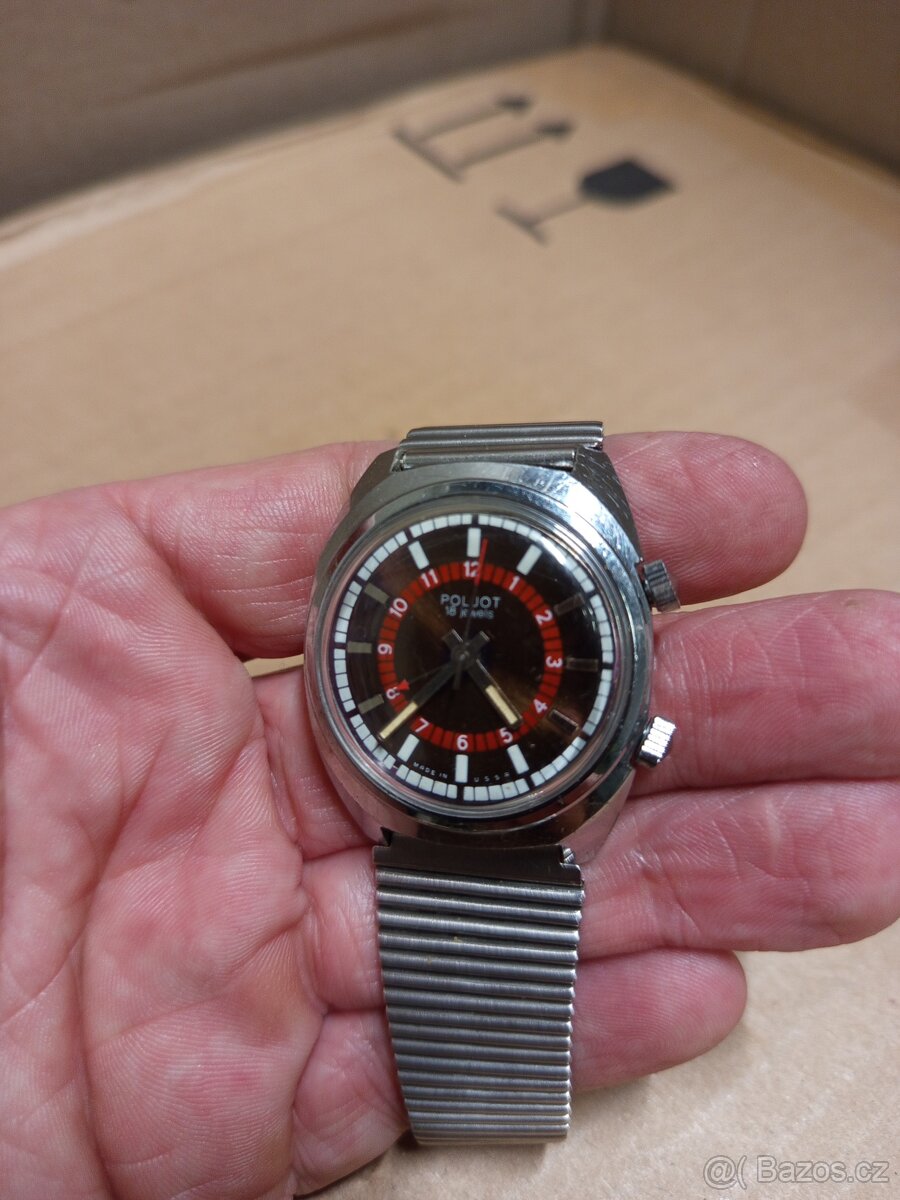 Pánské hodinky POLJOT budík . - 14