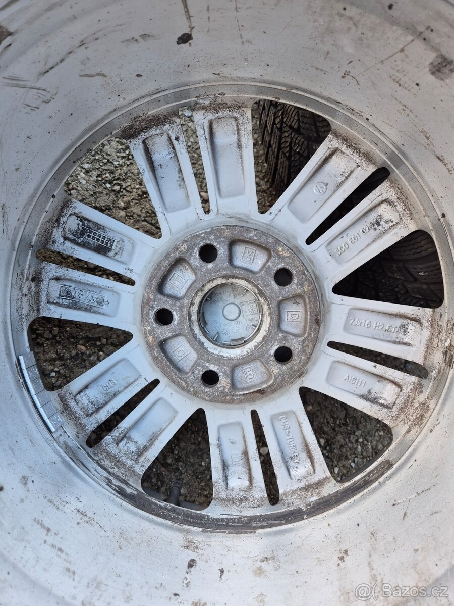 Zimní Alu Sada 5x112R16,Barum Polaris 205/55R16 - 14