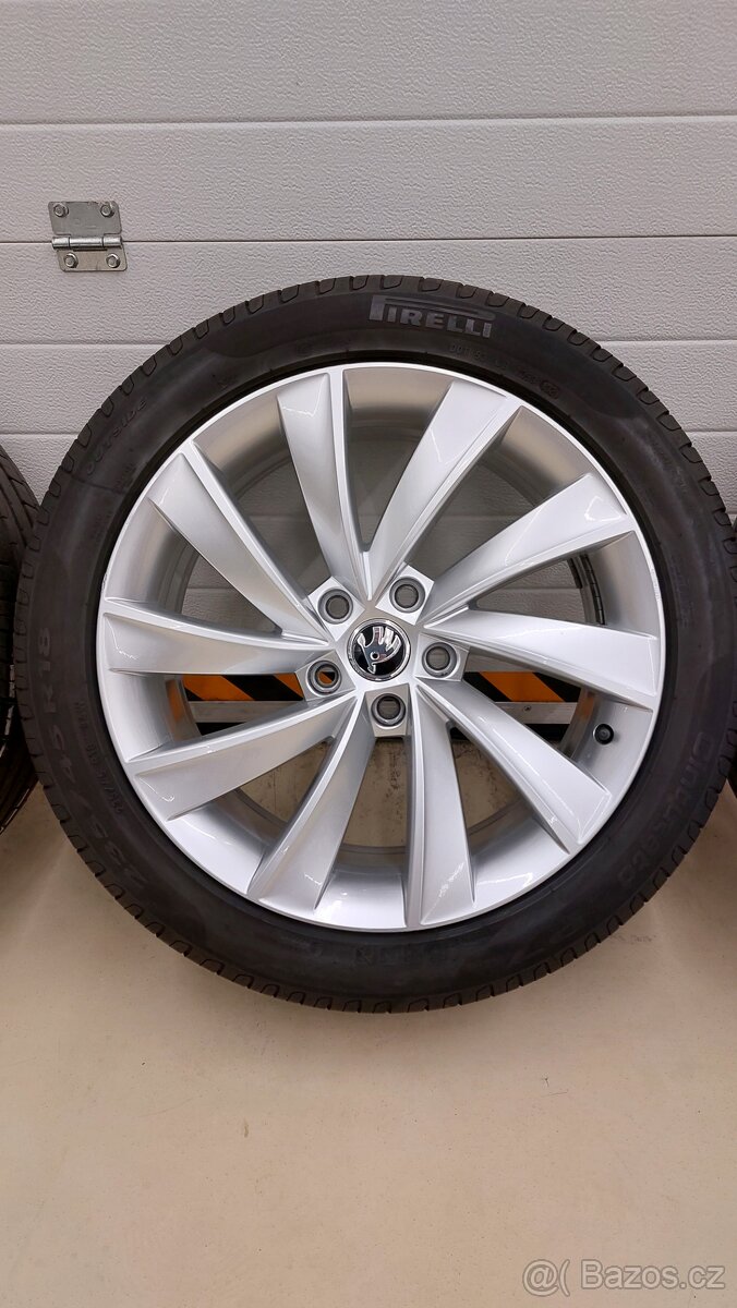 Alu kola 5x112 r18 Pegasus originál Škoda Superb III Faceli - 14
