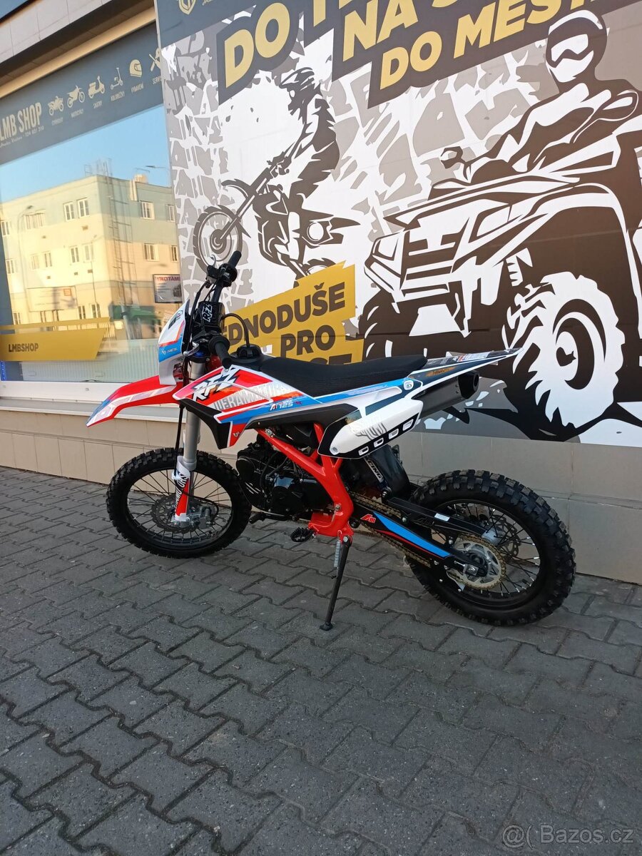 Pitbike Thunder 125cc 17x14 E-start červená - 14