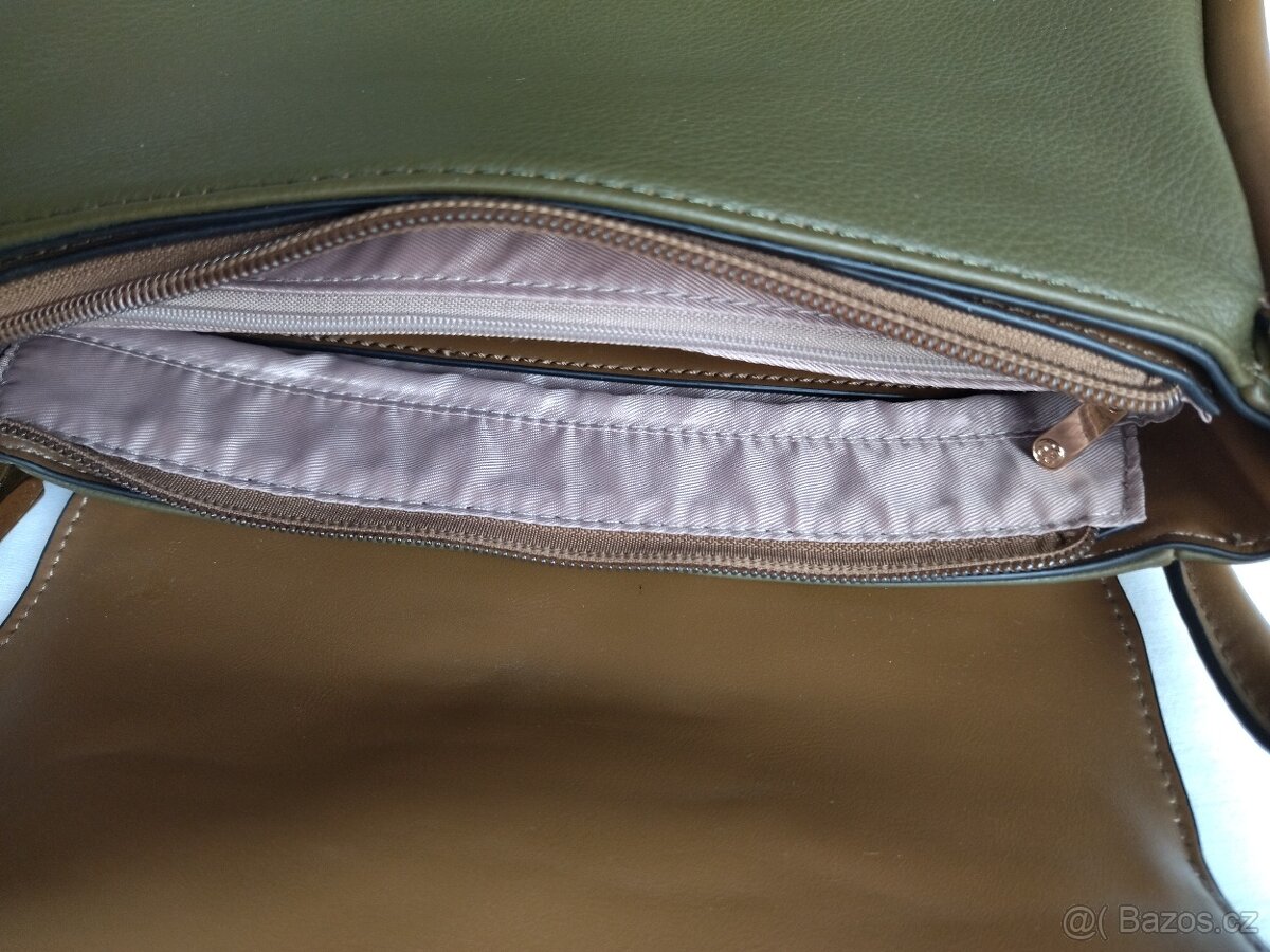 Kabelka Bessie London, přes rameno/crossbody,olivová - 14