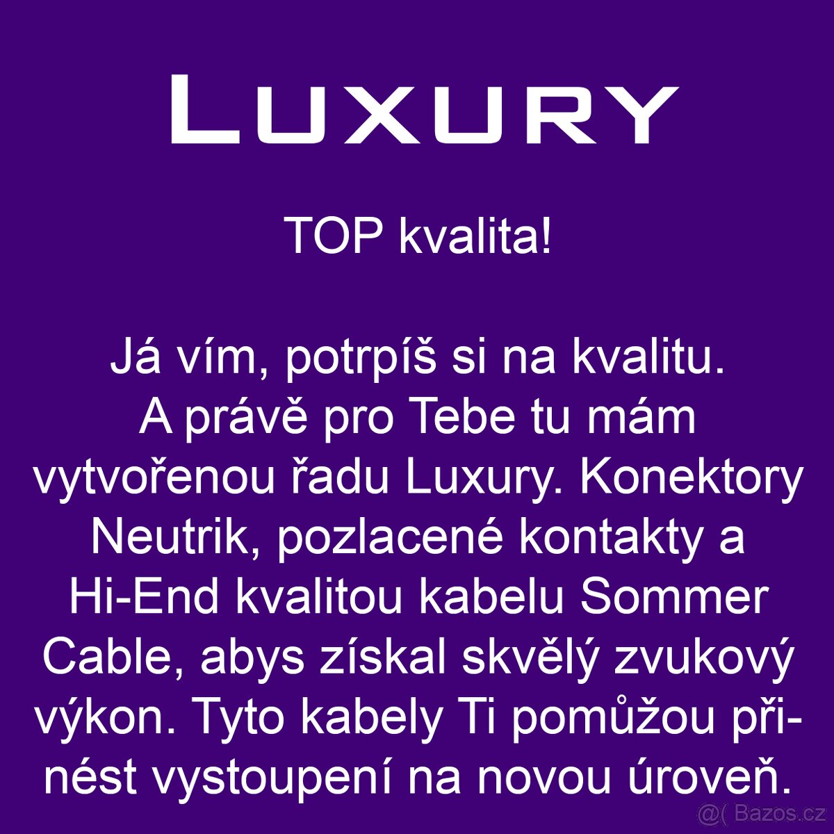 Mikrofonní kabel řada Luxury - 14