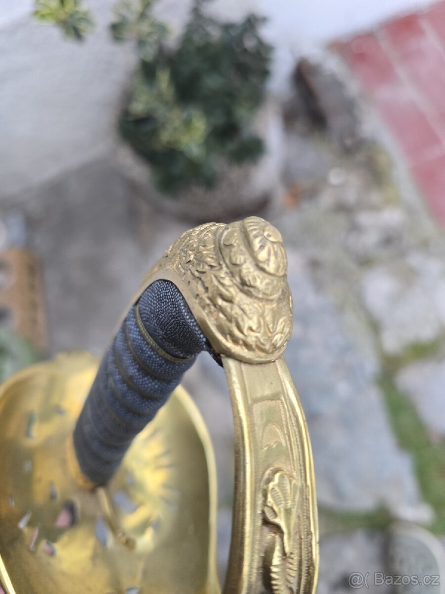 VZÁCNÁ NÁMOŘNÍ ŠAVLE RAKOUSKO UHERSKO VZOR 1850 - 14